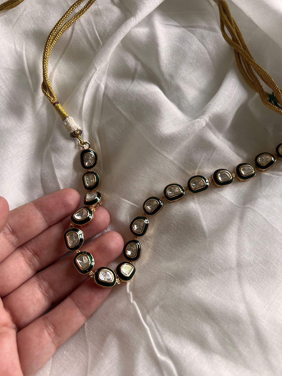 Layla single line Kundan Necklace
