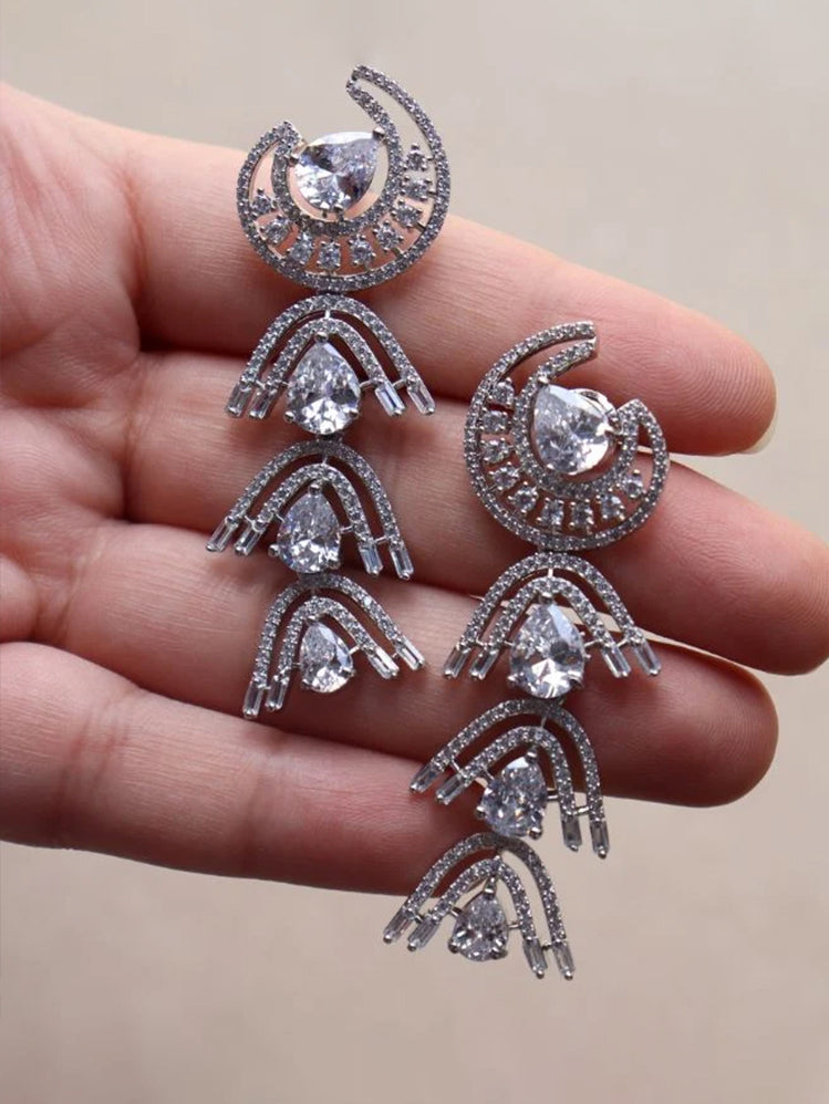 Moon Dangler Earrings