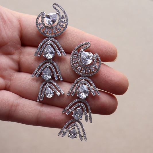 Moon Dangler Earrings