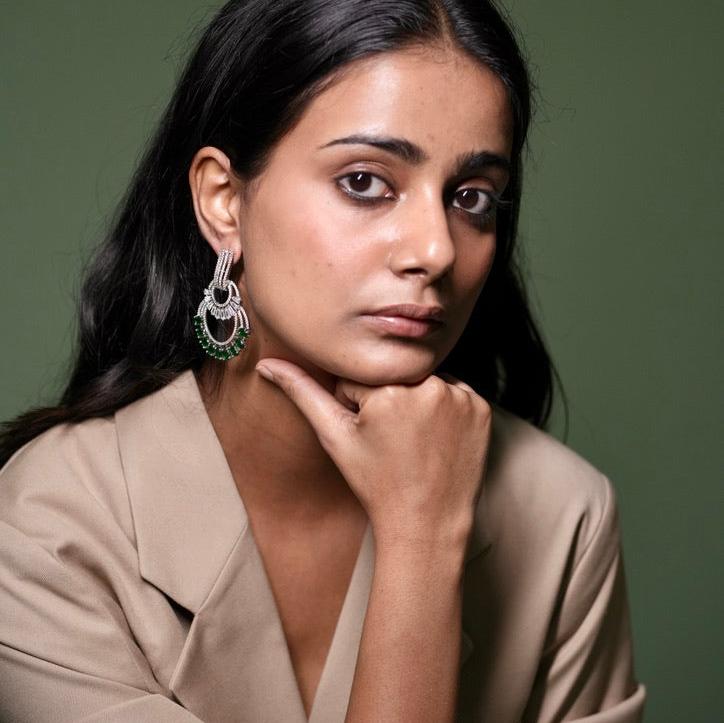 Elise Emerald Earrings