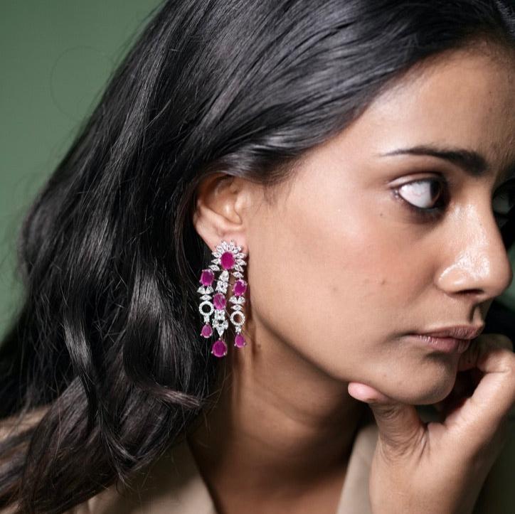 Tenerife Ruby Earrings