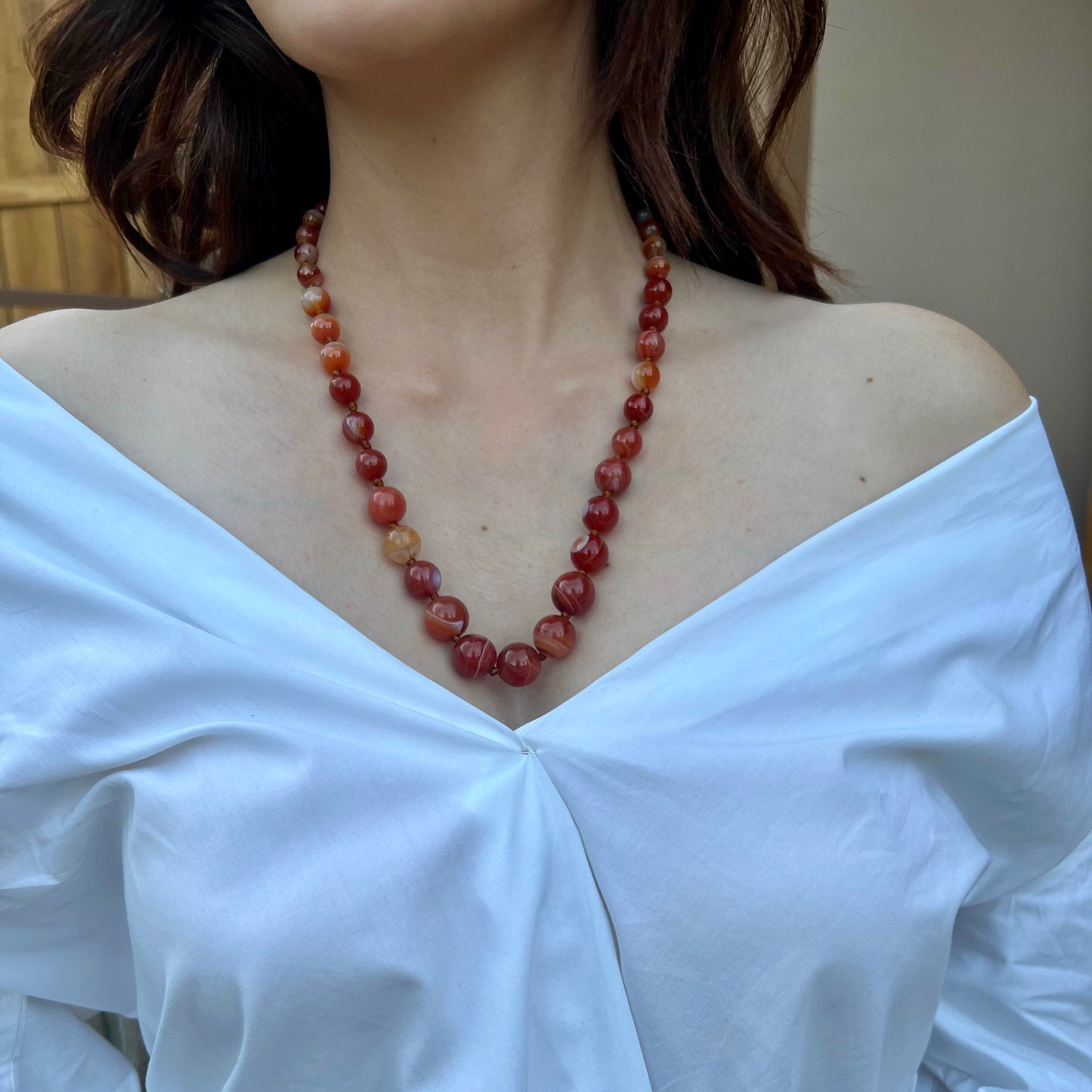 Natural Beads Mala Necklace - Rasa 4