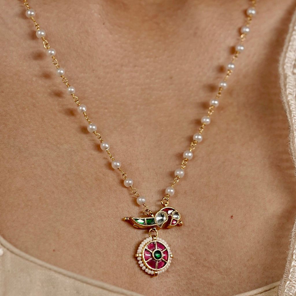 Birdsong Jadau necklace