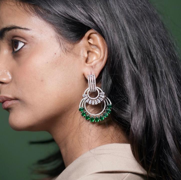 Elise Emerald Earrings