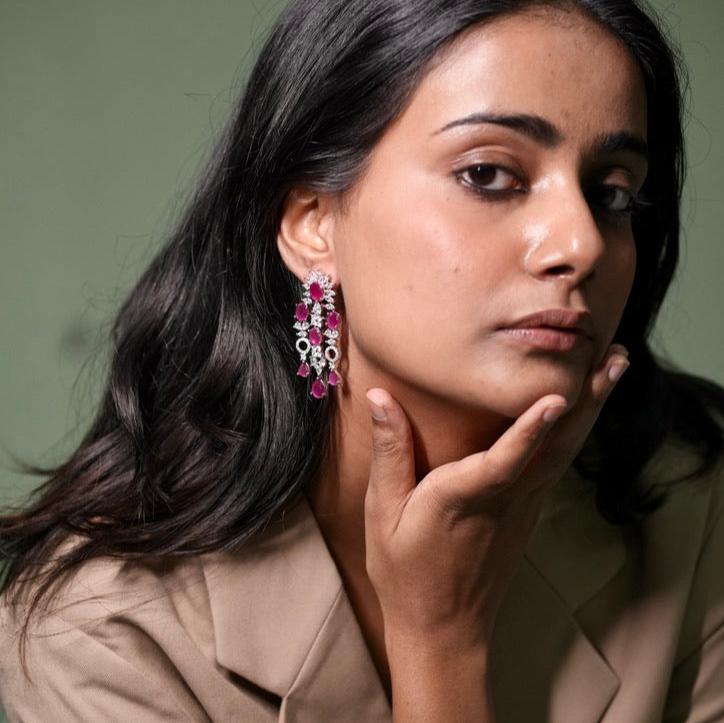 Tenerife Ruby Earrings