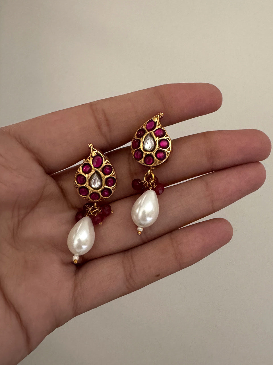 Radha Kundan Jadau Earrings