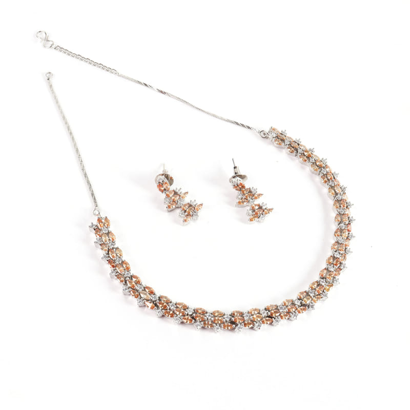 Hazel Citrine Necklace Set