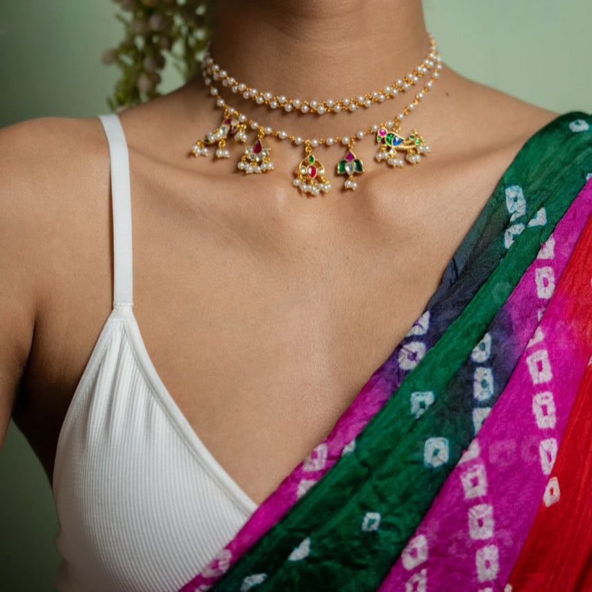 Tejas Charm Jadau Necklace