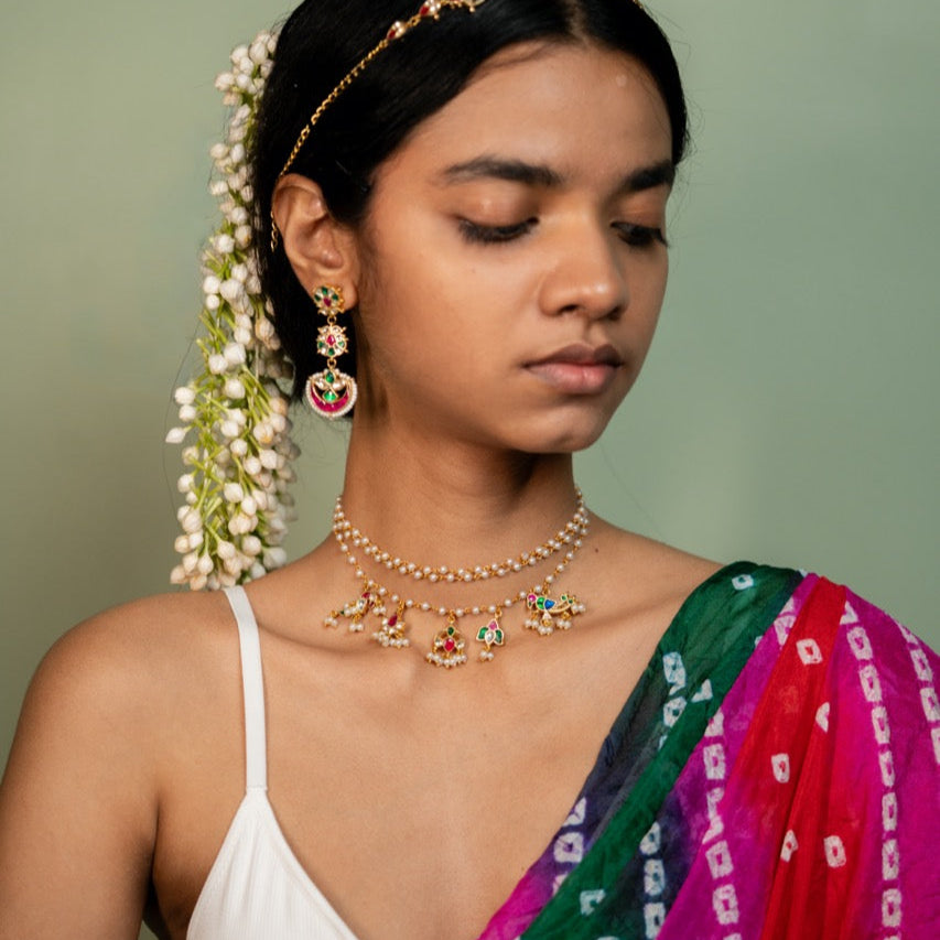 Tejas Charm Jadau Necklace