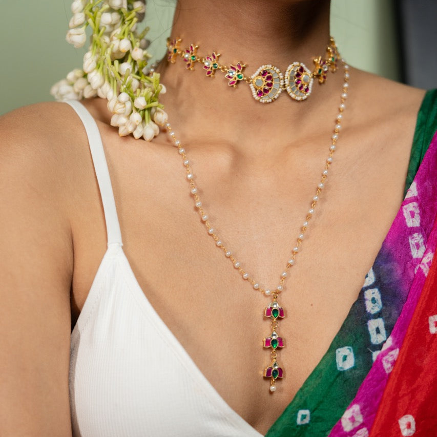 Aadya MOP Jadau Necklace
