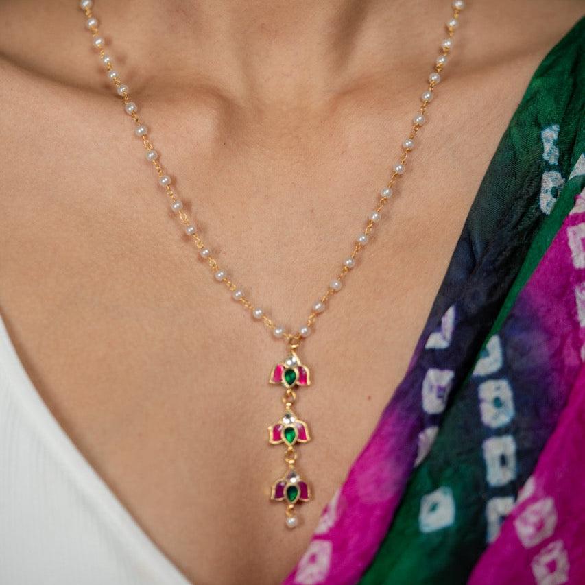Aadya MOP Jadau Necklace