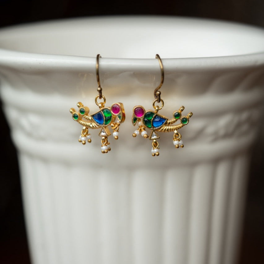 Chidiya Jadau earrings