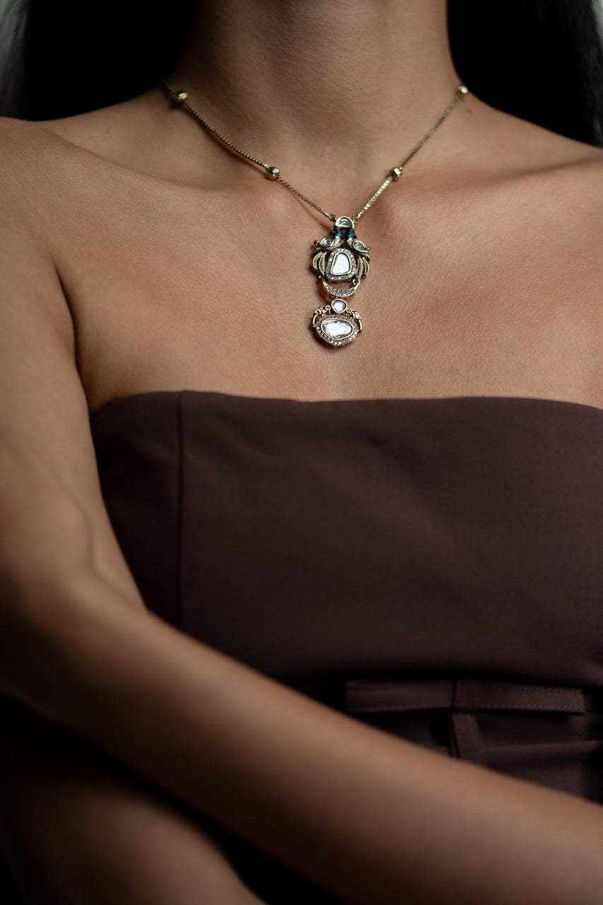 Peacock Polki Necklace
