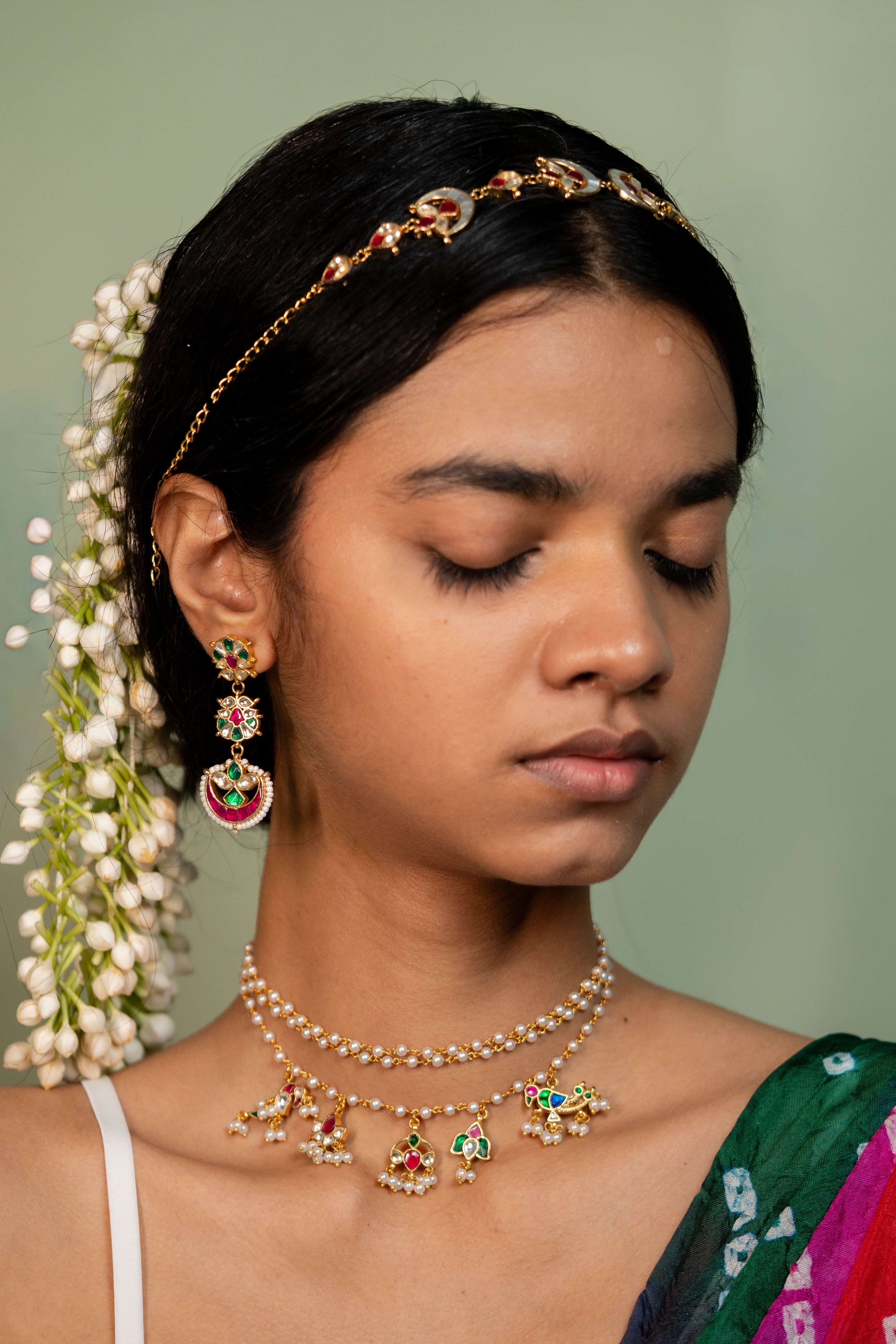 Rangeen Jadau Earrings