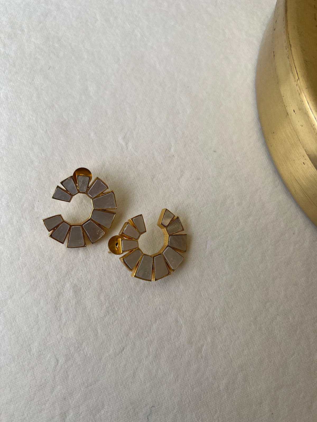 Cream Chakra Earrings