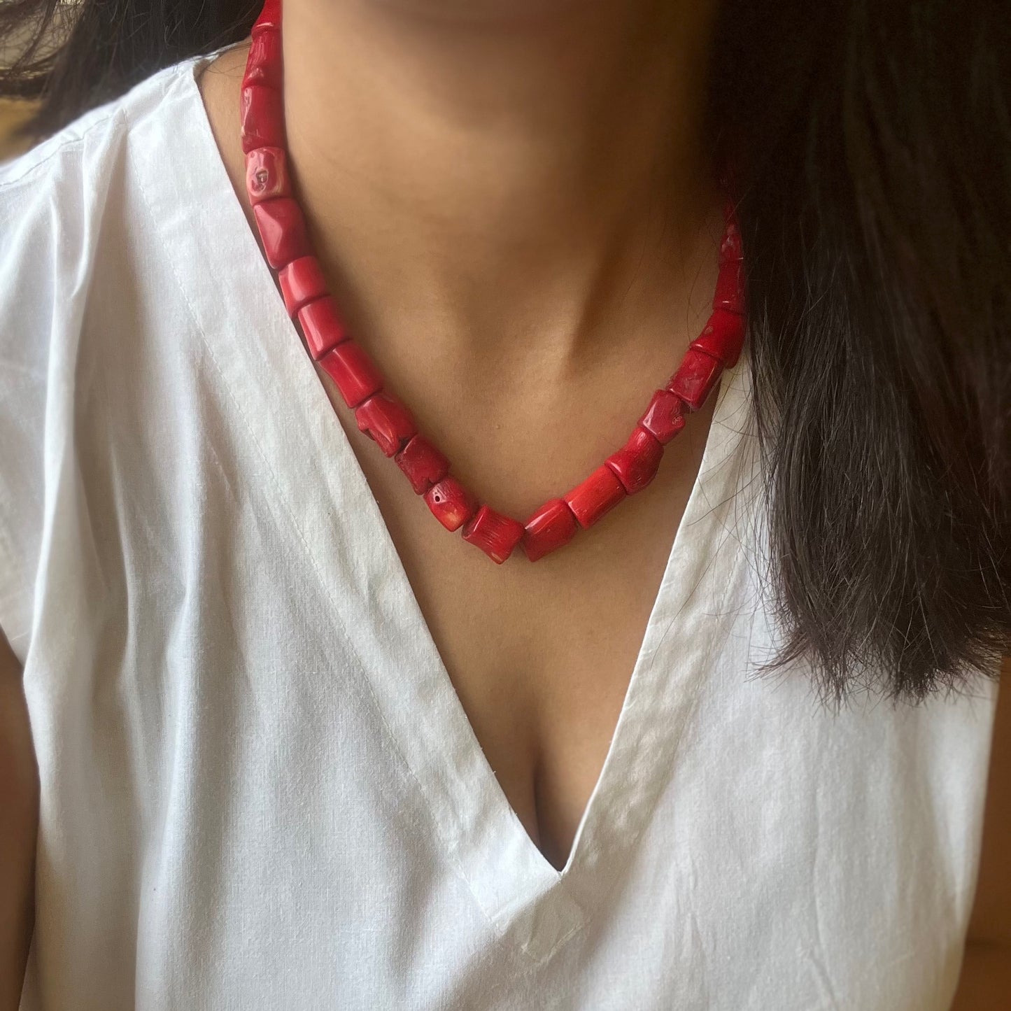 Natural Beads Mala Necklace - Rasa 1