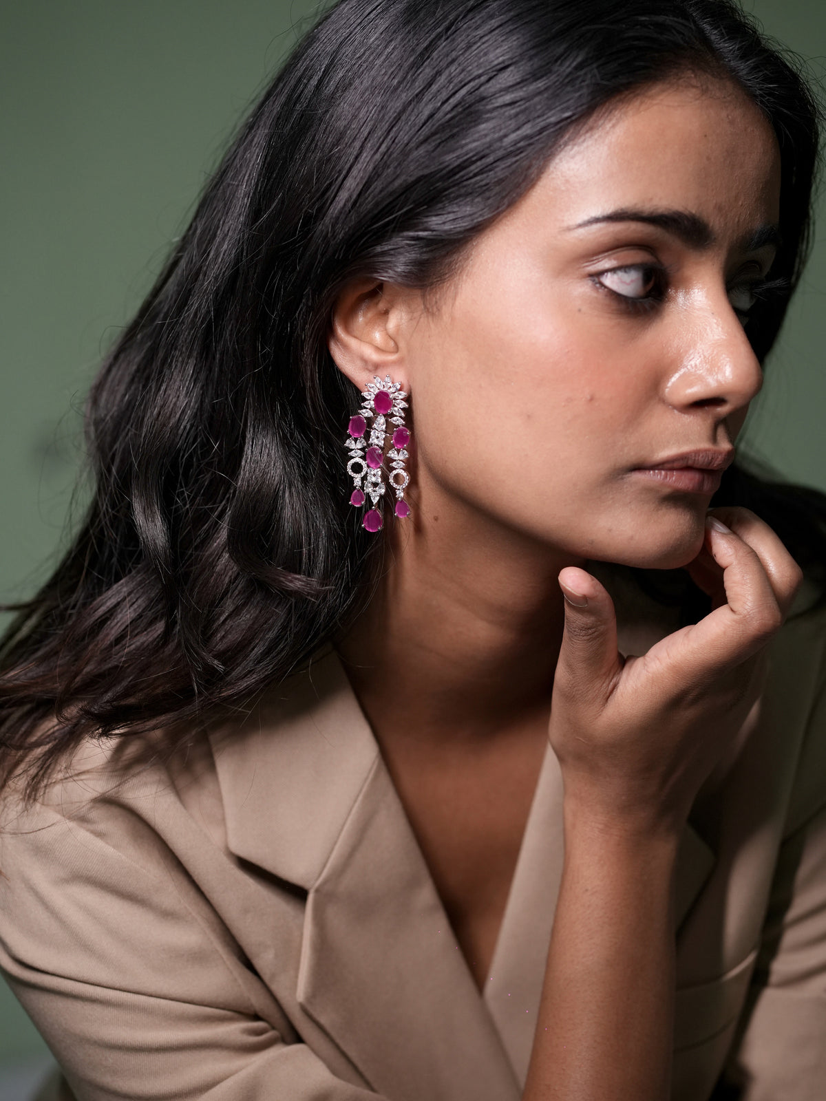 Tenerife Ruby Earrings