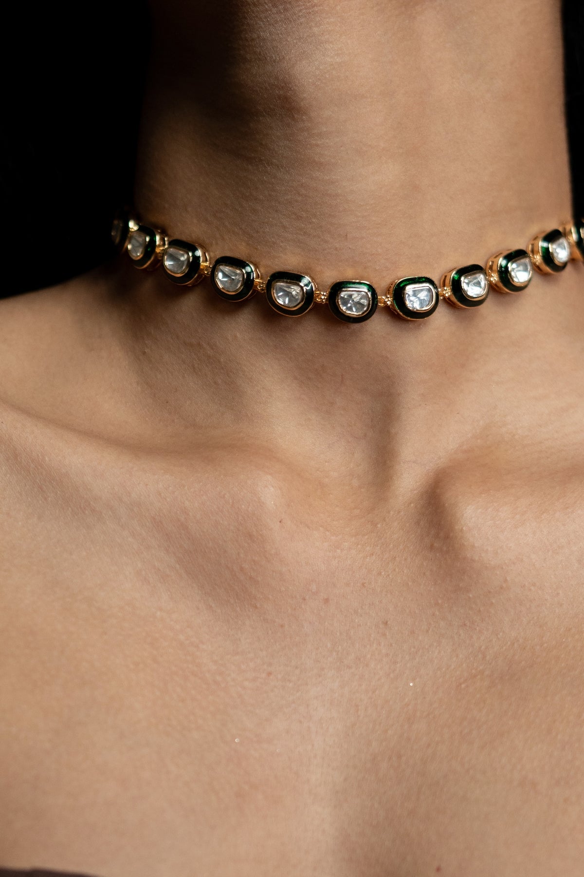 Layla single line Kundan Necklace