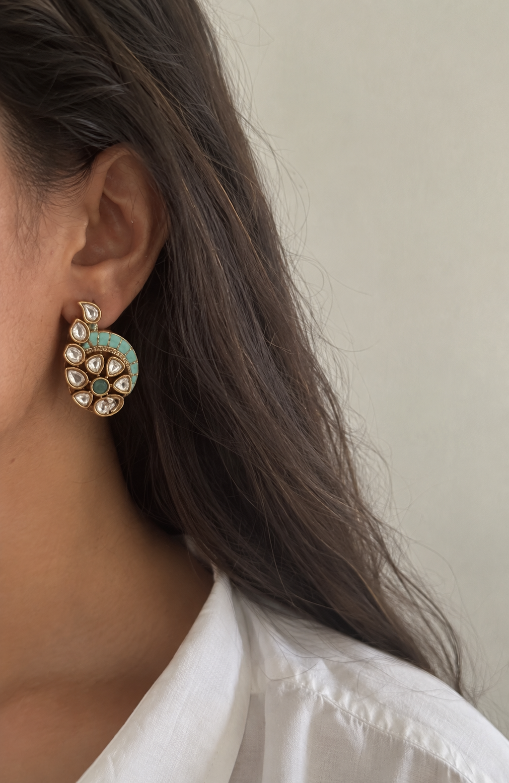 Rang Kundan Earrings