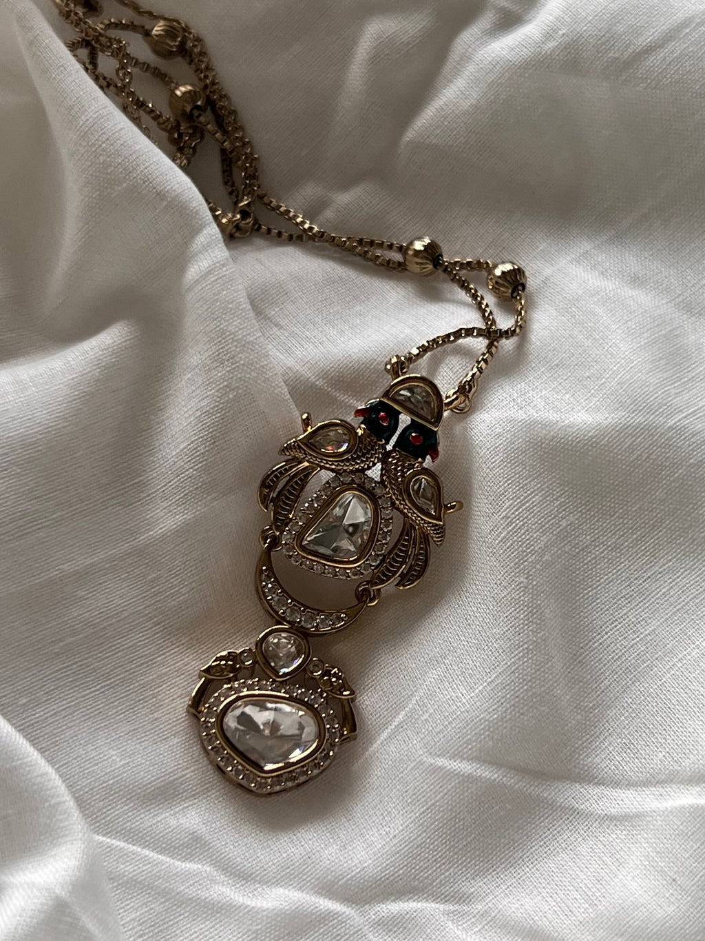 Peacock Polki Necklace