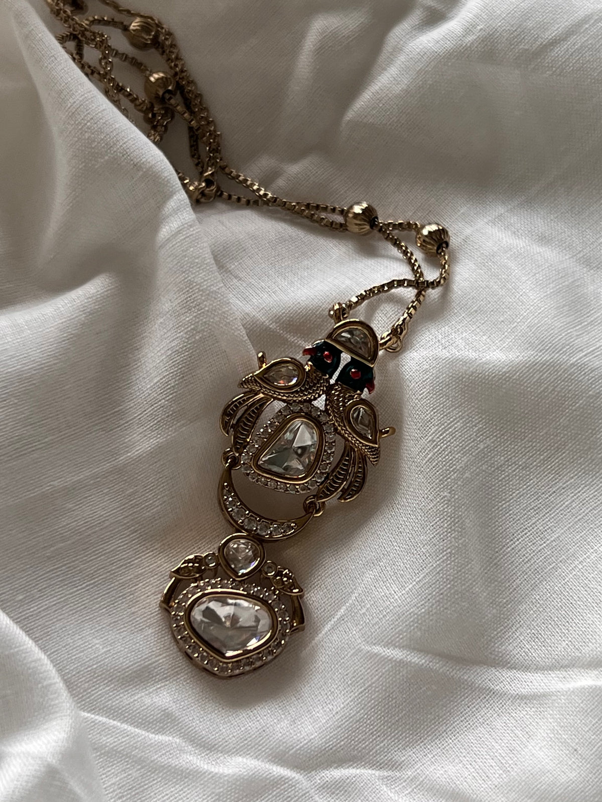 Peacock Polki Necklace