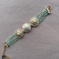 Gangaur Kundan and enamel bracelet