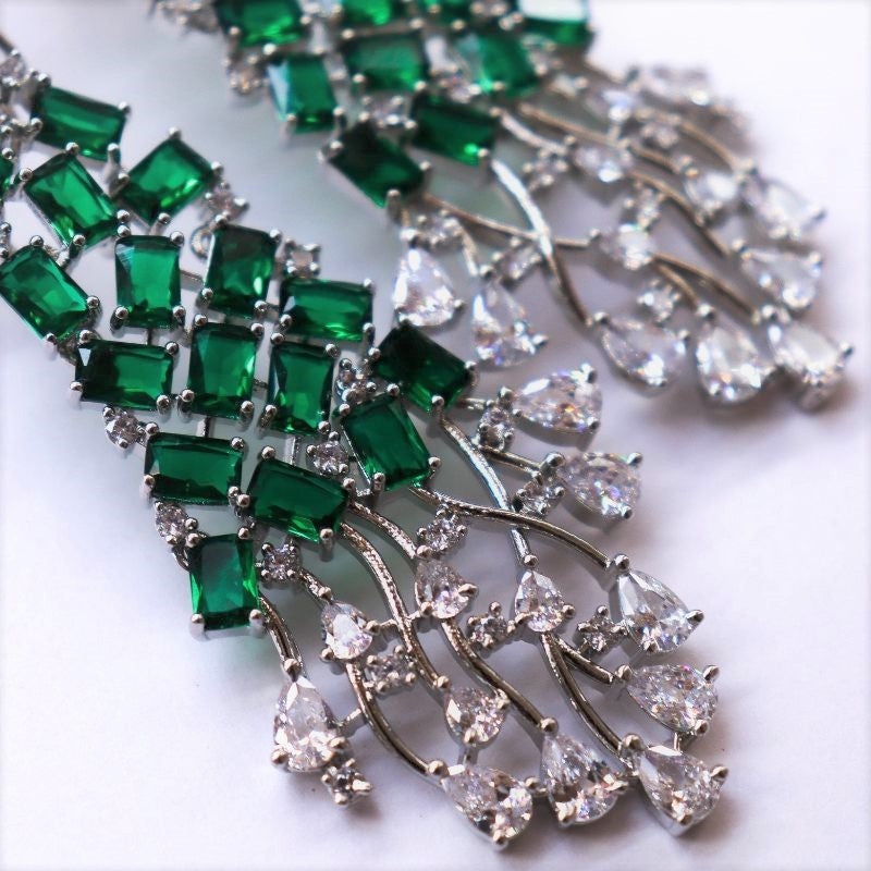 Tangled Emerald Earrings