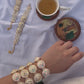 Gangaur Kundan and enamel bracelet