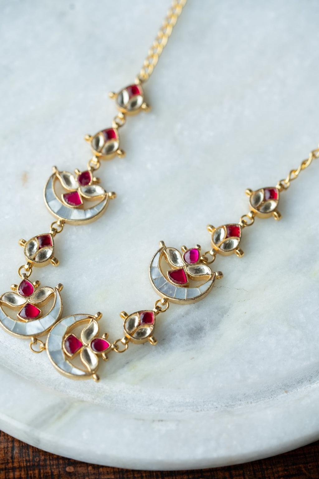 Nitya MOP Jadau Choker Necklace