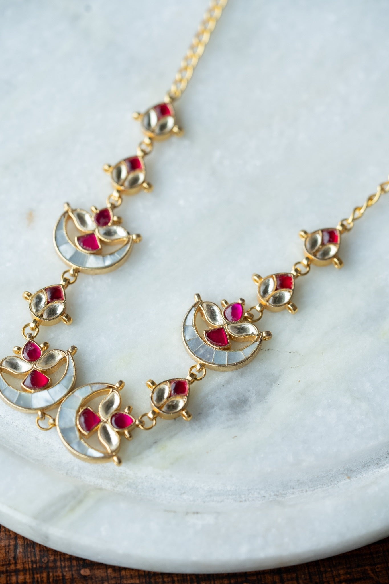 Nitya MOP Jadau Choker Necklace