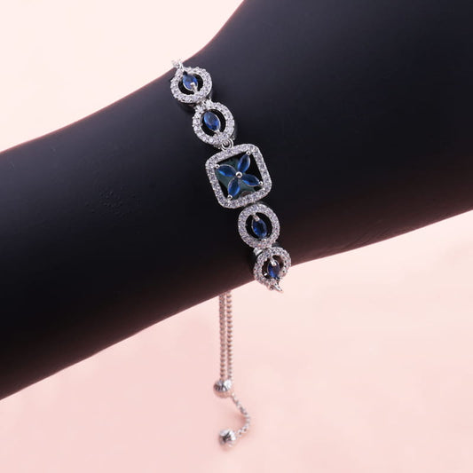 Kira Blue Hanging Charm Bracelet