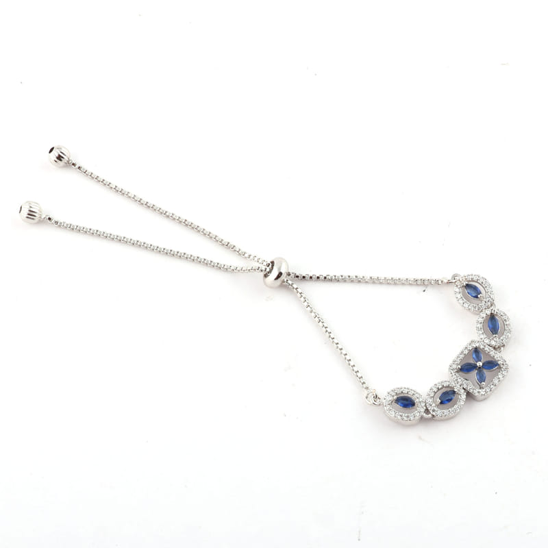 Kira Blue Hanging Charm Bracelet