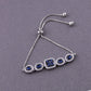 Kira Blue Hanging Charm Bracelet