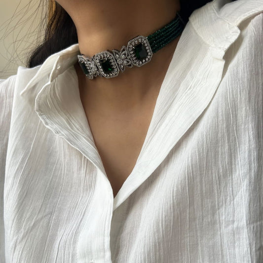 Sophie Green Choker Set