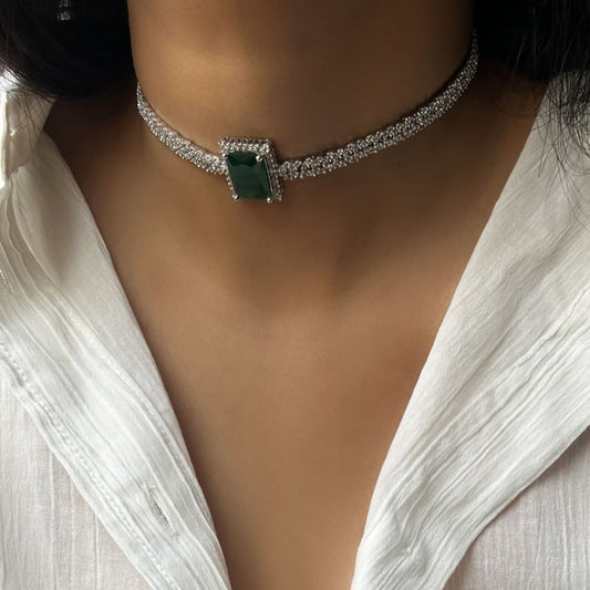 Emerald Quad Choker Set