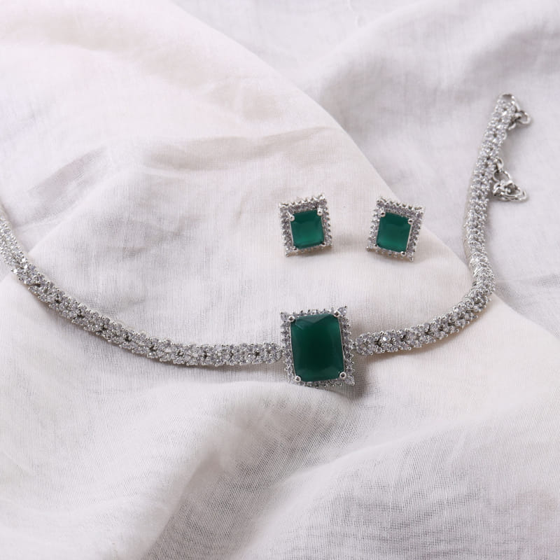 Emerald Quad Choker Set