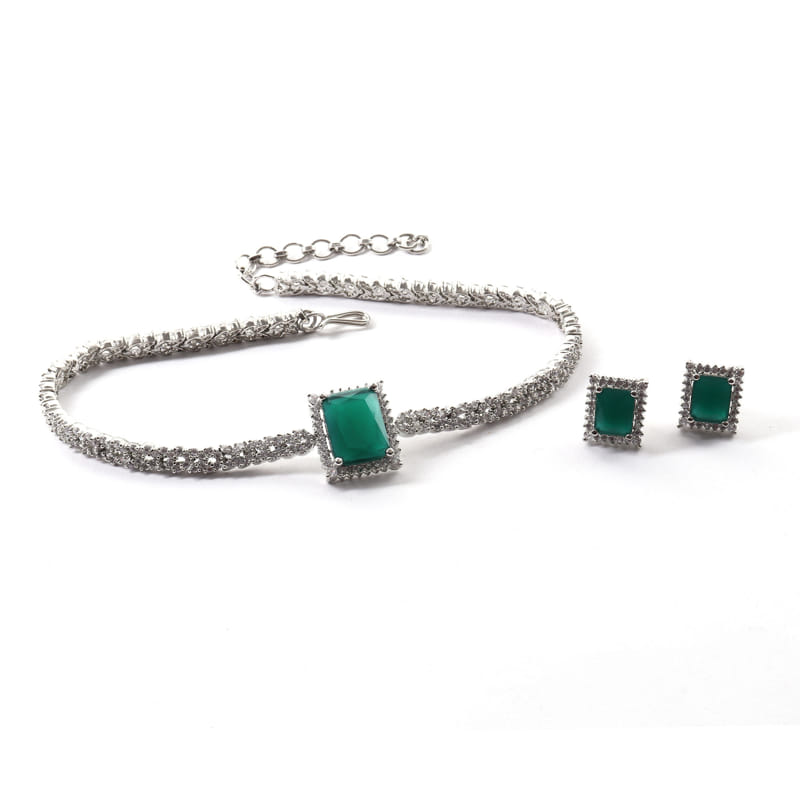 Emerald Quad Choker Set