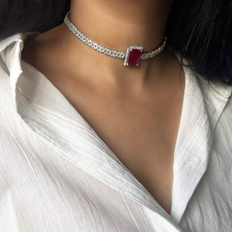 Ruby Quad Choker Set