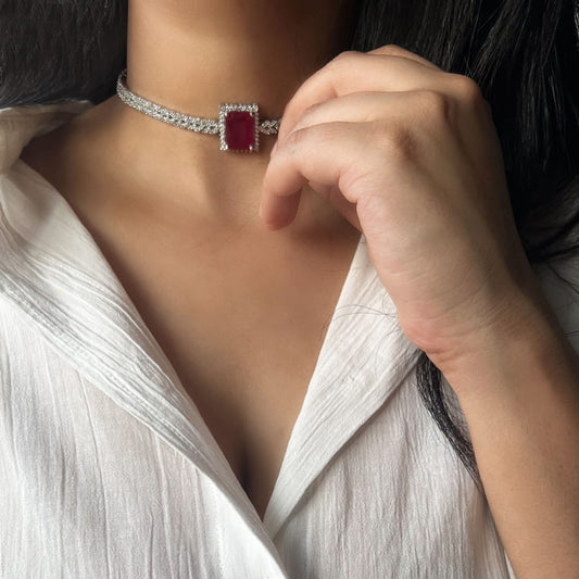 Ruby Quad Choker Set