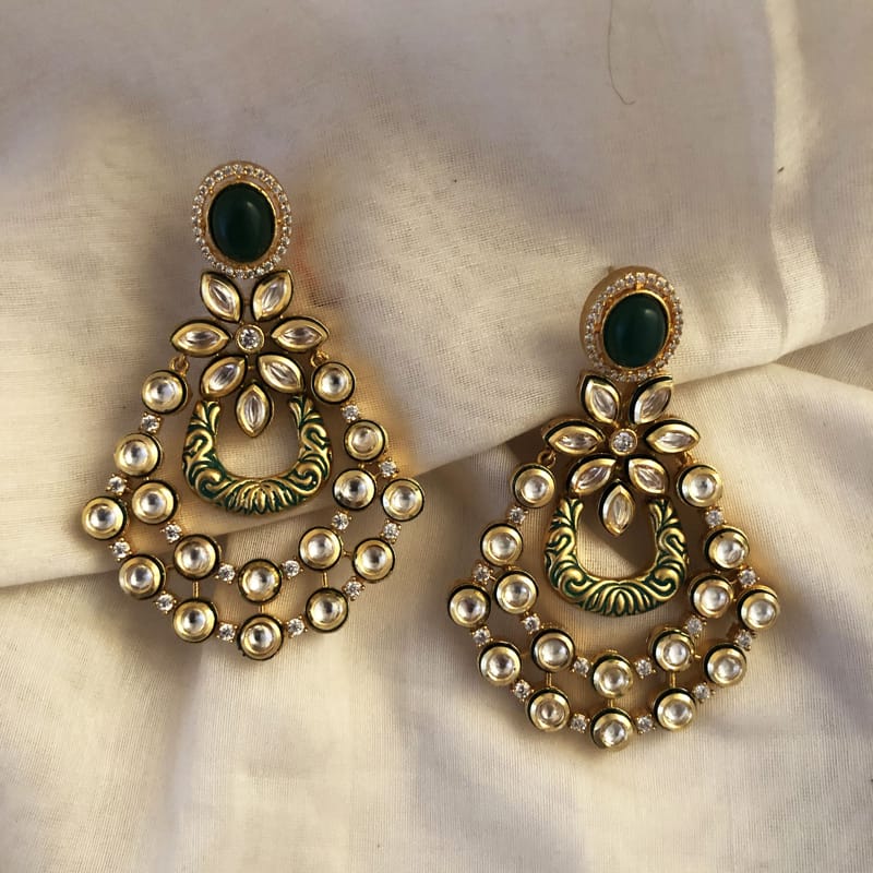 Brinda Kundan Earrings