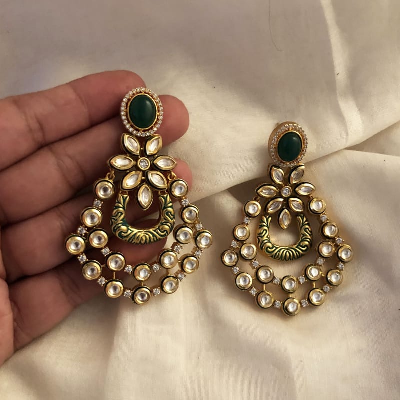 Brinda Kundan Earrings