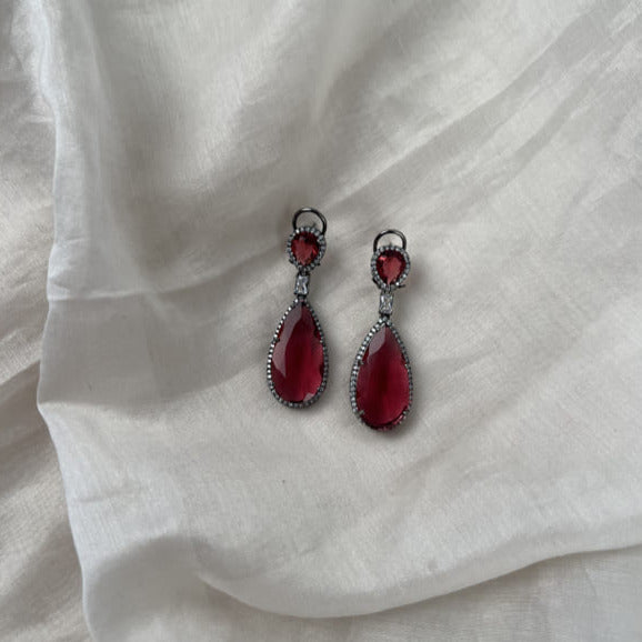 Spark Red Earrings