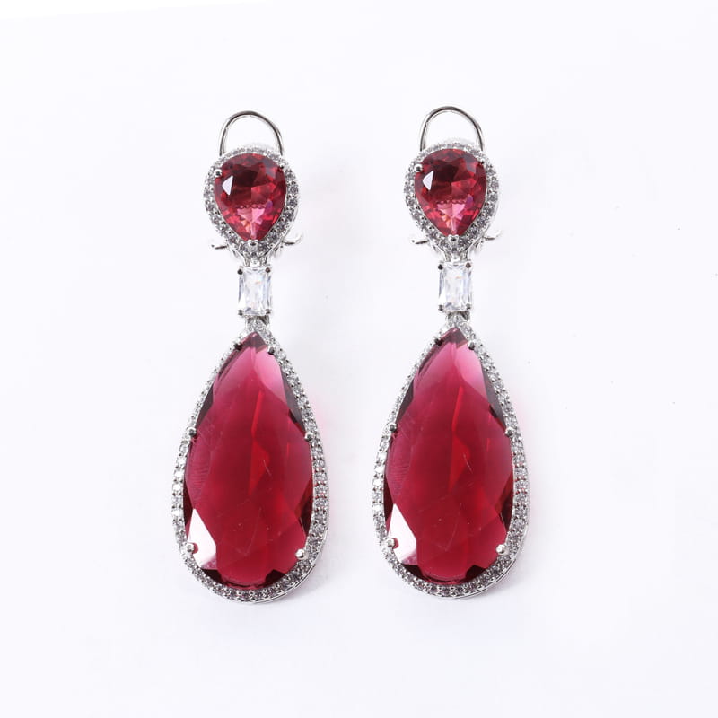 Spark Red Earrings