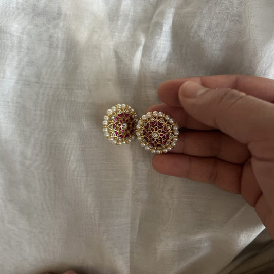 Rani Kundan Studs