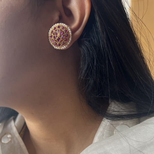 Gulab Kundan Studs