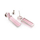 Brick Earrings - Pastel Pink