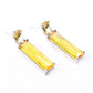 Brick Earrings - Citrine