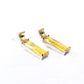 Brick Earrings - Citrine