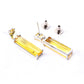 Brick Earrings - Citrine