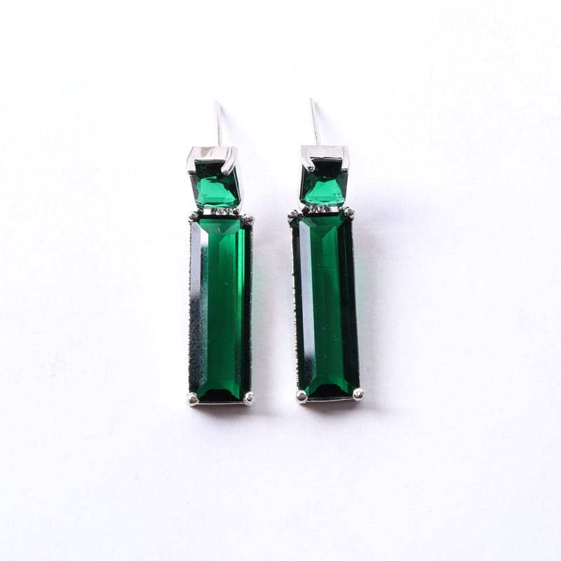 Brick Green Earrings